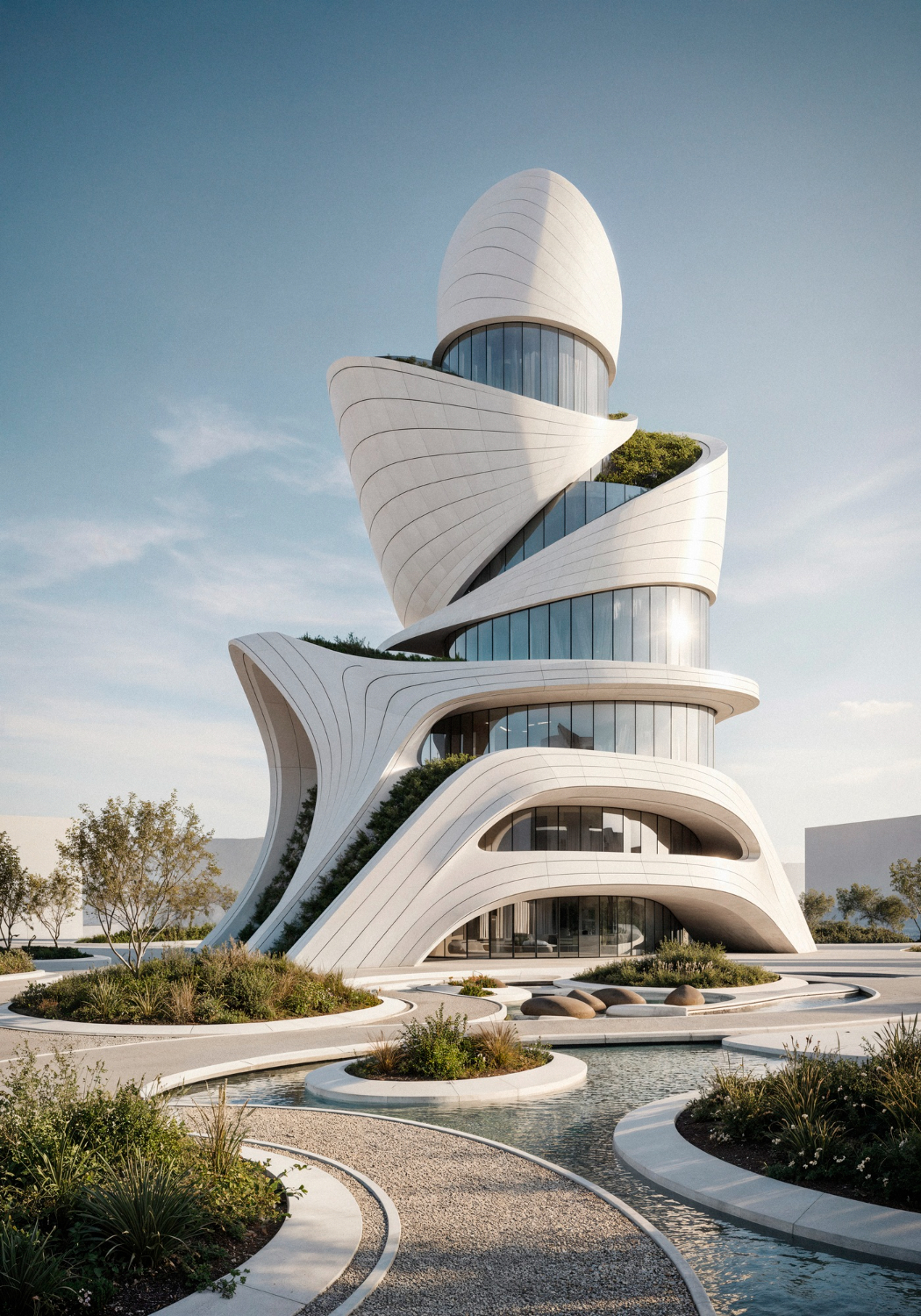 Future-facing architecture built around connected spaces